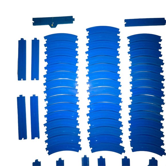 Vtg Thomas the Train Trackmaster 78Pc Elevated Curved Straight Start Stop Switch - Picture 2 of 5